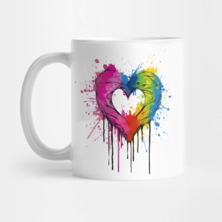 Rainbow Heart Mug